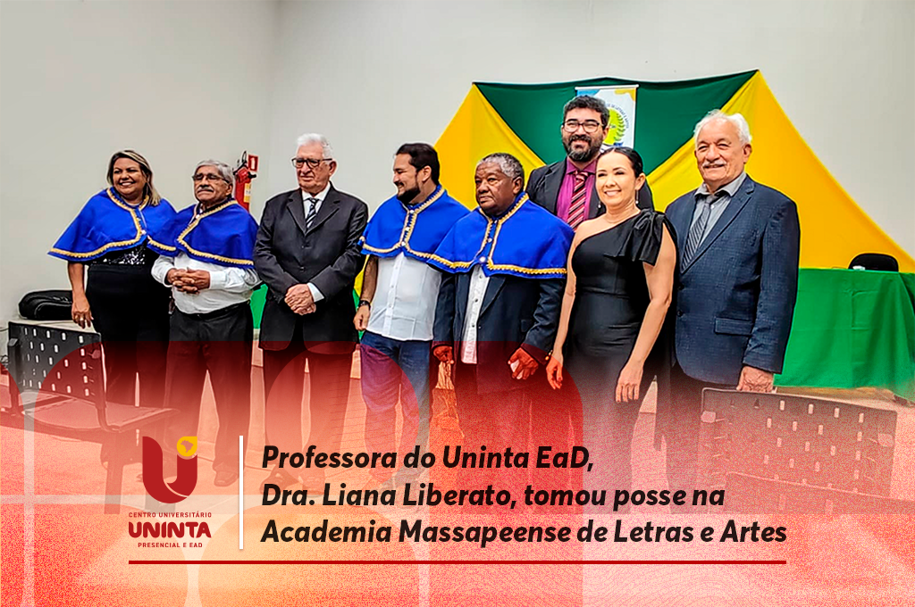 Professora do Uninta EaD tomou posse na Academia Massapeense de Letras e Artes